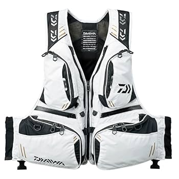 DAIWA フローティングジャケット　Lサイズ ホワイト　￼ライフジャケット Amazon | ダイワ フローティングベスト DF-3607 ライトグレー L